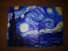 Funda de pasaporte con cielo estrellado para hombre y mujer, Cartera de viaje de cuero Pu, soporte para pasaporte con paisaje de Color, alta calidad