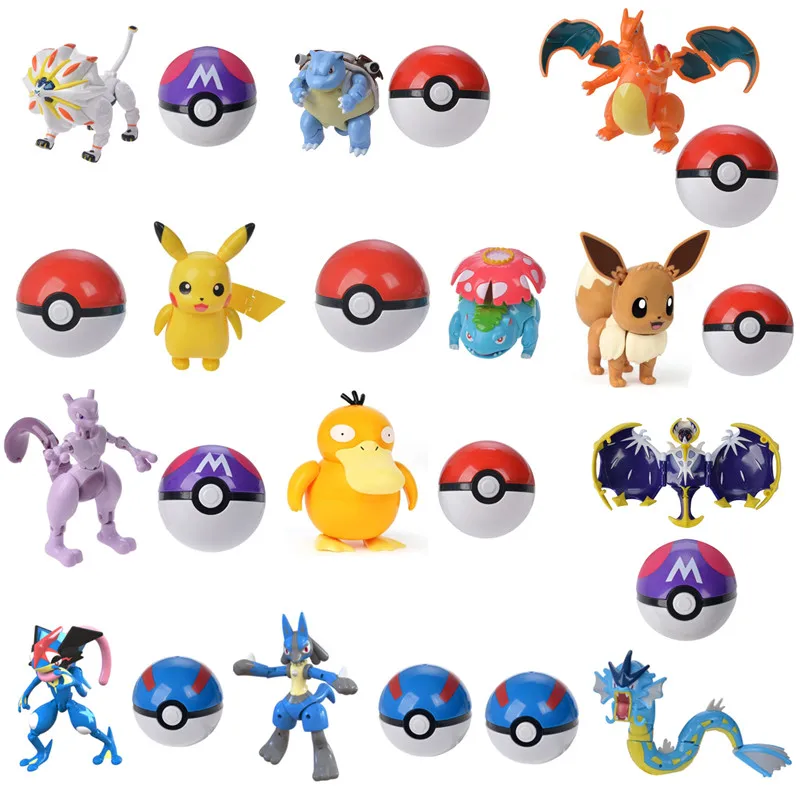 Original Pokemon Anime Action Figure Pikachu Lucario Charizard Pocket Monster Pokeball Deformation Figur Toys For Children Gifts 1 Original Pokemon Anime Action Figure Pikachu Lucario Charizard Pocket Monster Pokeball Deformation Figur Toys For Children Gifts 1