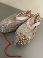 Verano de las muchachas del bebé sandalias niños, sandalias de bebé niños resbalón en perlas de cristal princesa individual zapatos romanos zapatos tamaño 21-36