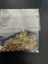 Venta al por mayor 6mm 50pcsTibetan separador de Metal encanto redondo de plata de cuentas de oro espaciador de cuentas DIY pulsera de joyería resultados