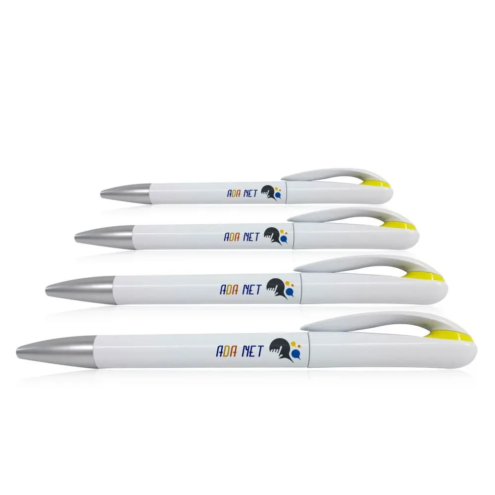 

Different Design Yellow Ballpoint Pen (100 Pcs)