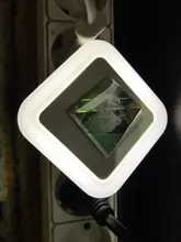 Led-Night-Light Corridor-Lamp Eu-Us-Plug Bedroom Wireless-Sensor Mini for Baby Square