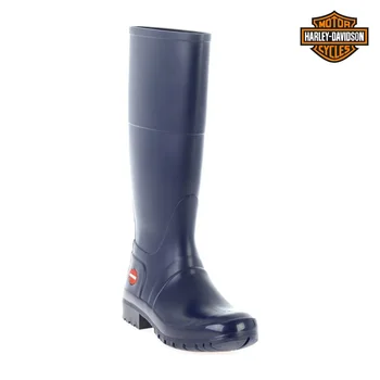 

Harley Davidson Well Rain Navy and Black Plastic Women's Boots 2020 Fall Winter Fashion Best Boots