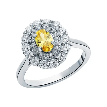 

Silver ring with cubic zirconia sunlight sample 925