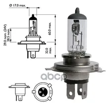 Std Лампа H4 12v 60/55w P43t Narva арт. 48881