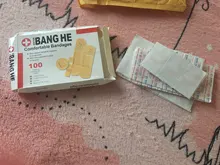 100 unids/pack impermeable adhesiva herida parche médico Anti-bacterias tirita vendas adhesivo de primeros auxilios Kit de suministros