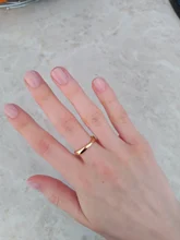Anillo abierto de 100% Plata de Ley 925 para mujer, diseño de onda Irregular minimalista, joyería de Color dorado, bisutería de cumpleaños