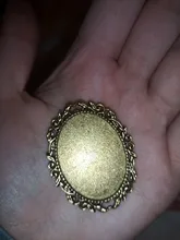 Nueva moda 5 uds 30x40mm tamaño Interior antiguo bronce dorado plata colores negros broche perforado estilo Base colgante