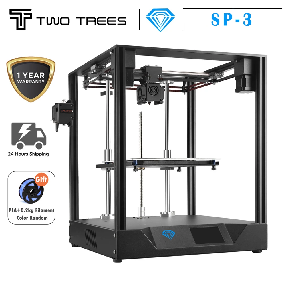 Twotrees SP-3 3D Printer DIY Kits COREXY Dual Drive Extruder FDM High Precision Large Size TFT Touch Screen Suitable for BLtouch creality 3d printer