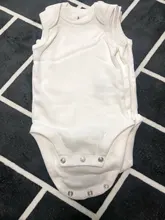 5 unids/lote ropa de bebé recién nacido de verano de 2016 sin mangas ropa de bebé niña 100% algodón blanco niños bebé monos y petos