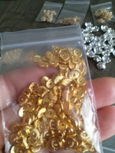 (29958)200 Uds 6*6*5MM Chapado en bronce antiguo de aleación de Zinc redondos o curva cepillado discos espaciador los malos resultados de la joyería de accesorios