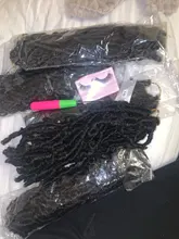 Trenzas de pelo de ganchillo, pelo corto sintético desgastado, trenzas de ganchillo precortadas, Natural, despeinado