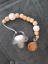 Juguete de bebé, Clip de cochecito de madera, cochecito de bebé móvil, personalizado, Cuenta de silicona, cadena de chupete masticable, sonajero de silicona, mordedor de madera para bebé