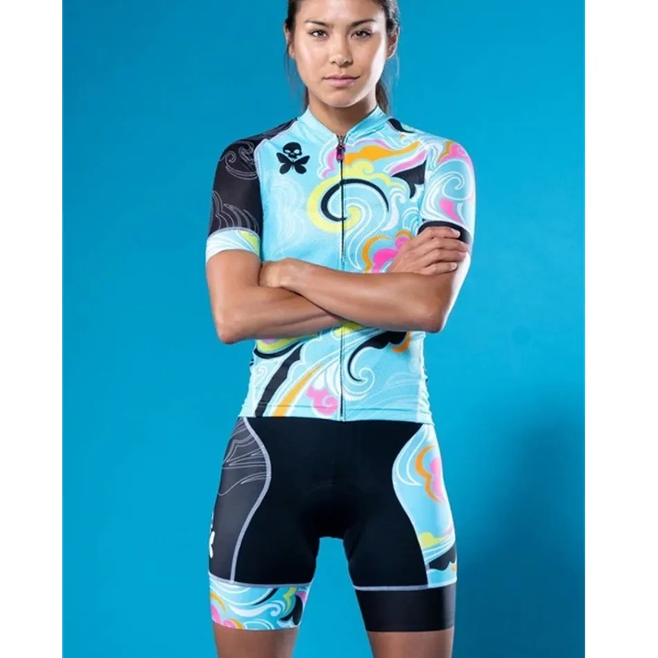 

2019 BETTY Women's short sleeves jersey sets cycling clothing kits breathable gel pad bib riding racing apparel ropa ciclismo