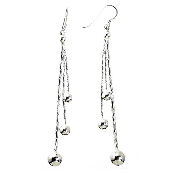 

Long earrings 925 Sterling silver m [727]