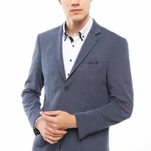 DeFacto, новинка, роскошный мужской блейзер, модный бренд, высокое качество, хлопок, тонкий, однотонный, мужской костюм, блейзеры для мужчин, Весна, Осень-J7913AZ18AU