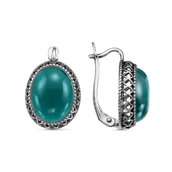 

Silver earrings with