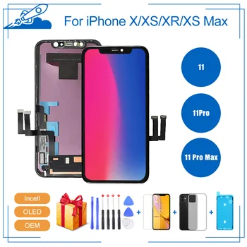 

For iPhone X OLED XR XS Max 11 11 Pro Max With 3D Touch Digitizer Assembly No Dead Pixel LCD Incell Screen Replacement Display