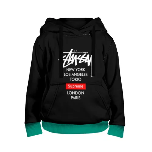 Детская толстовка 3D stussy | Мать и ребенок