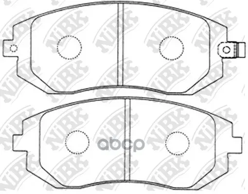 Колодки Тормозные Subaru Forester 01-/Impreza 01-/Legacy 98- Передние Nibk Pn7460 NiBK арт. PN7460