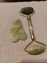 Facial-Massage-Roller Guasha-Board Face-Lift Jade-Stone Relaxation Body-Skin Double-Heads