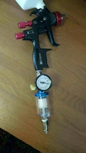 pistola de pintura, manómetro de regulador de aire + herramienta de filtro de trampa de agua en línea + adaptador JP/EU/US, herramientas neumáticas, accesorios para aerografo