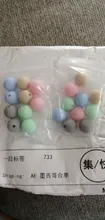 Baby Beads Chew Food-Grade Infant Nursing Round 12mm Silicone 20pc