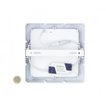

LED CEILING 18W SQUARE ALUMINUM WARM WHITE DRIVER INSOLATED (ISOLATED)
