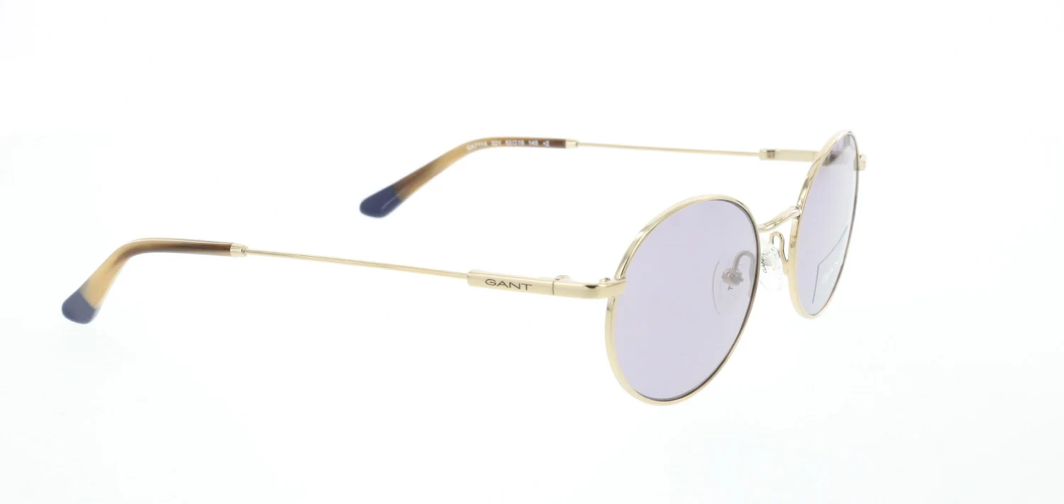 

Unisex sunglasses gnt 7114 32y metal gold organic oval aval 52-19-145 gant