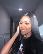 Pelo Luvin brasileño 13X4 frente recto pelucas de cabello humano Pre arrancado 30 32 pulgadas peluca Frontal de encaje 4X4 Cierre de encaje peluca para Wuman