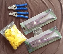 Nail-Accessories Ear-Tag Sheep Animal Cattle Rabbit Pig 50pcs Reuse