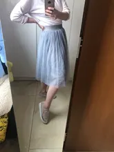 OHRYIYIE-falda de tul Vintage para mujer, faldas de malla de cintura alta elástica, largo plisado, para primavera y verano, 2021