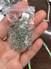 Lote de anillos abiertos de 4, 6, 8 y 10mm de bucle dorado y plateado para hacer joyas, collares y pulseras, suministros de conector, 200 unidades