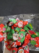 Bows Dog Hair-Bow Grooming Christmas-Dog Elastic-Rubber Cat Pet 10pcs 