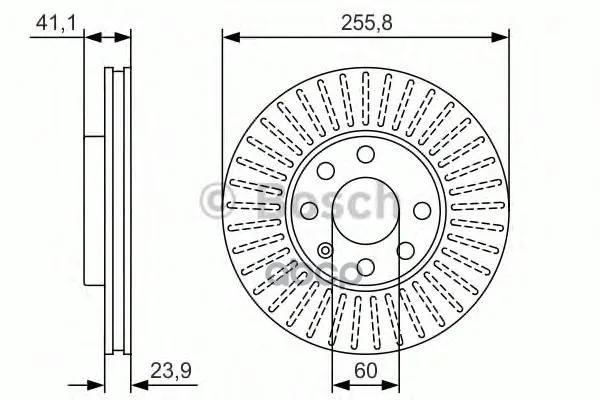 Тормозной Диск Передний 0986479r76 Bosch арт. 0986479R76