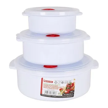 

Set of Lunch Boxes with Lid for Microwaves Privilege Circular