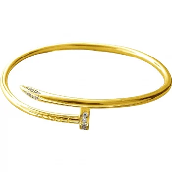 

Esthete bracelet with cubic zirconia silver with gilding