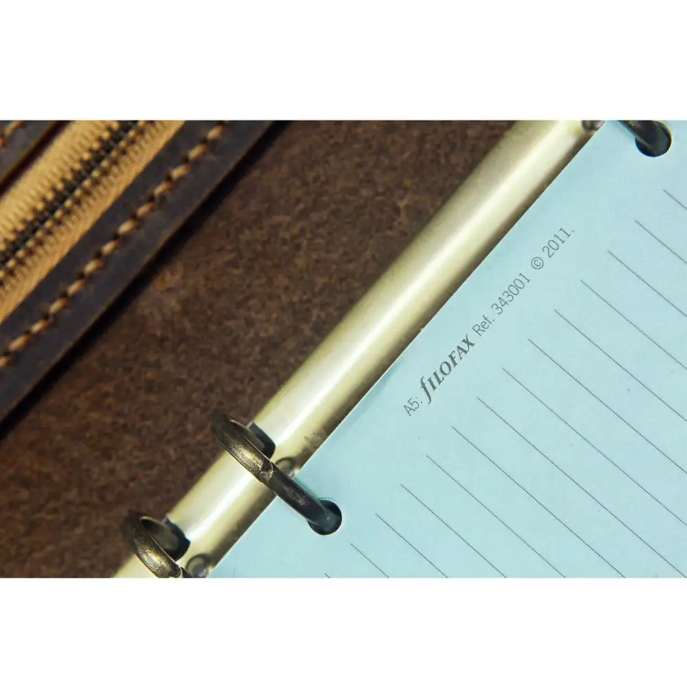 Винтажный кожаный чехол на заказ для органайзера Filofax вставки размера A5 дорожный