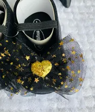 La princesa encantadora niño zapatos para bebé, niña y niño cuna zapatos 4 estilo lazo con lentejuelas Floral deslizamiento en cinturón de encaje zapatos de bebé 0-18M