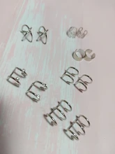 7 Uds. De pendientes de Clip para la oreja, sin perforación, con hojas de estrella dorada, para mujeres, accesorios de joyería para el cartílago falso Simple