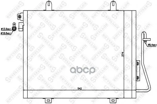10-45175-Sx_=Rt5376 [8200090213]!Радиатор Конд Dacia Logan 1.4/1.6/1.5dci 04 Stellox 1045175sx Stellox арт. 1045175SX