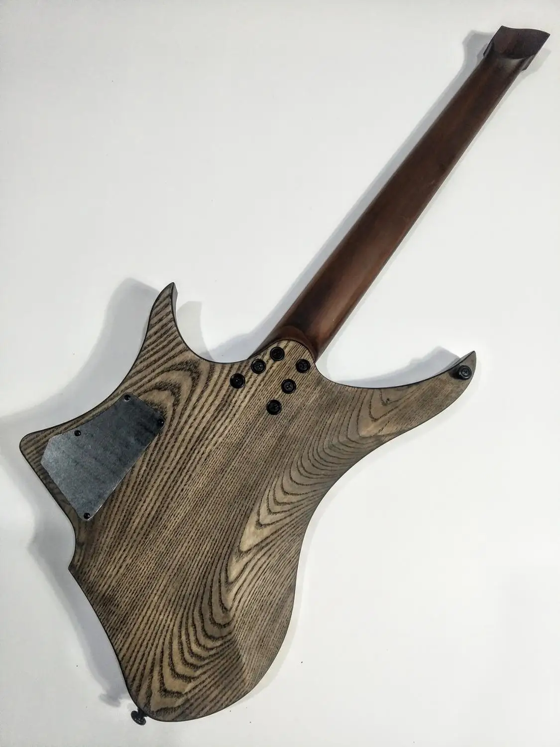 GOC Materia 3.ECO 6 струн Yharnam черная безголовая гитара электрогитара(25-2" масштаб)-античная отделка