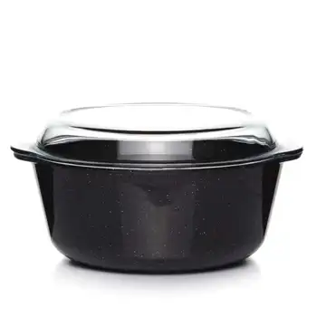 

Microwave cookware pan with lid 3150 ML (non-stick coating) (1103700)