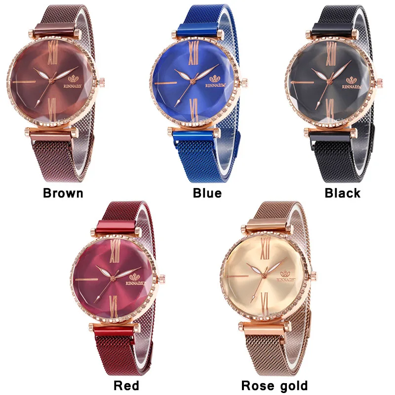 WJ-8559 Простые повседневные женские часы водонепроницаемые магнитные часы с пряжкой женские роскошные кварцевые наручные часы relojes mujer zegarek