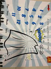 Milestone-accesorio de fondo para fotografía de bebé, foto de crecimiento de tela mensual