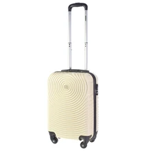 Чемодан на колесах PROFFI TRAVEL "TOUR SPACE" 20' пластиковый малый 55х35х22, бежевый, S