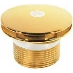 Слив для ванны Kaiser D40 Click clack латунь золото (8004В Gold)|Унитазы| |