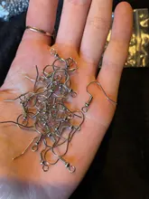 (Nunca se desvanece) 20x17mm 316 Acero inoxidable DIY pendientes hallazgos ganchos para hacer joyas accesorios auricular