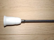 Adapter-Socket Light-Lamp Bulb Wall-Base-Holder Eu-Us-Plug Silver Flexible E27 Extend-Extension-Converter