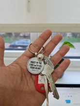 Verso de la Biblia clave cadenas fe llavero escritura citar joyería cristiana amigo mujeres hombres regalo regalos